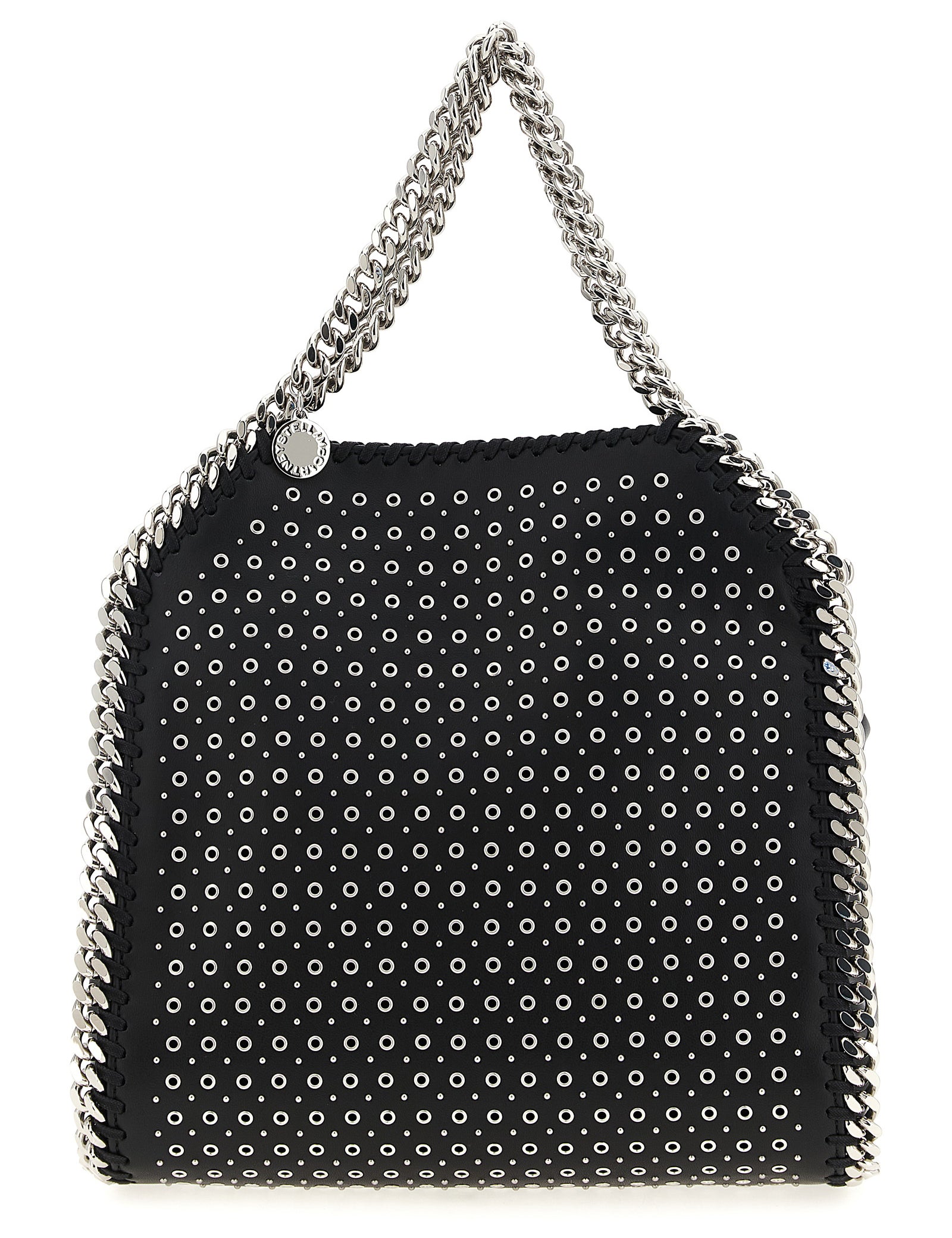 Stella McCartney Black Leather-effect fabric Mini Falabella Handbag
