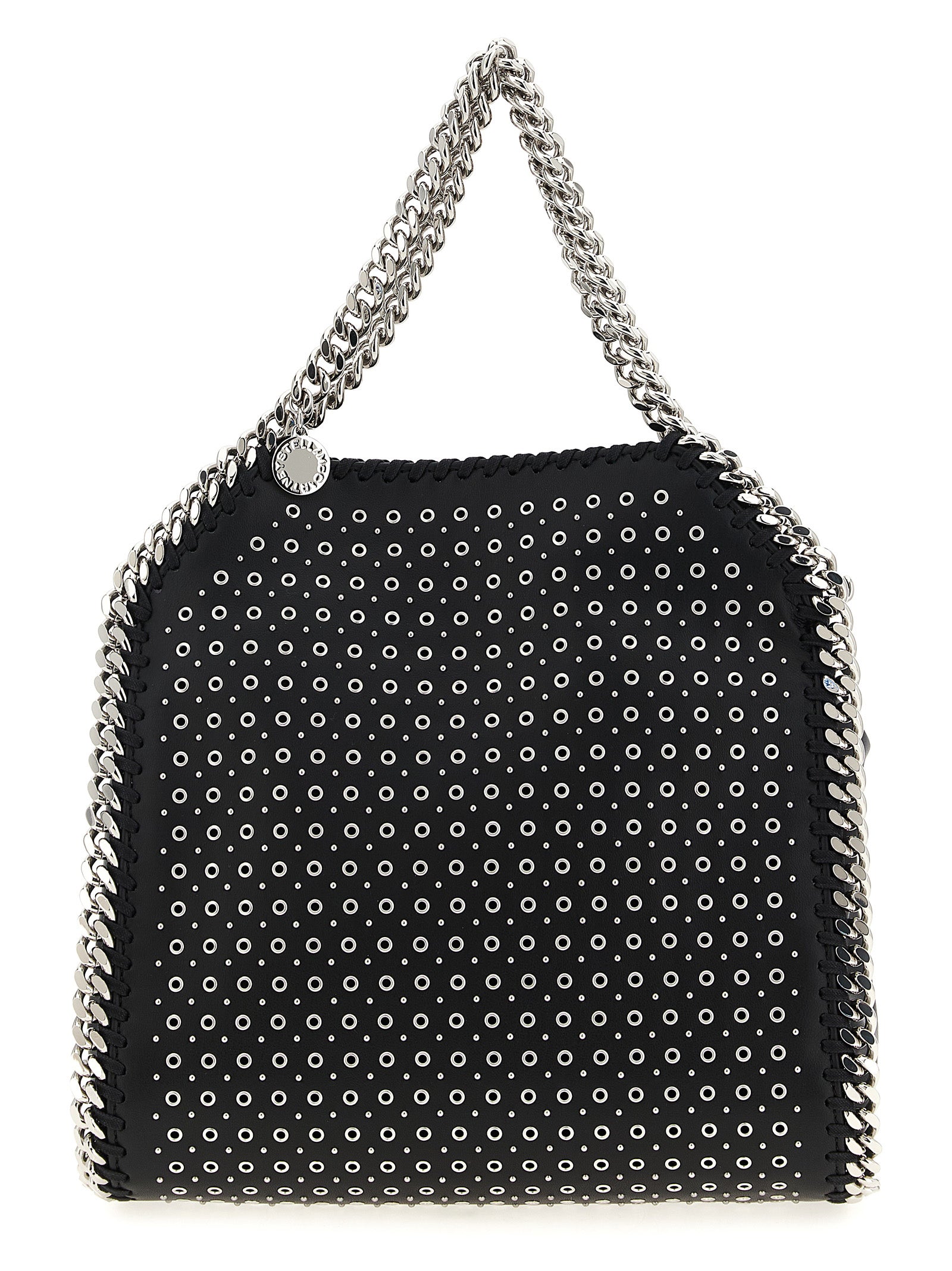 Stella McCartney Black Leather-effect fabric Mini Falabella Handbag