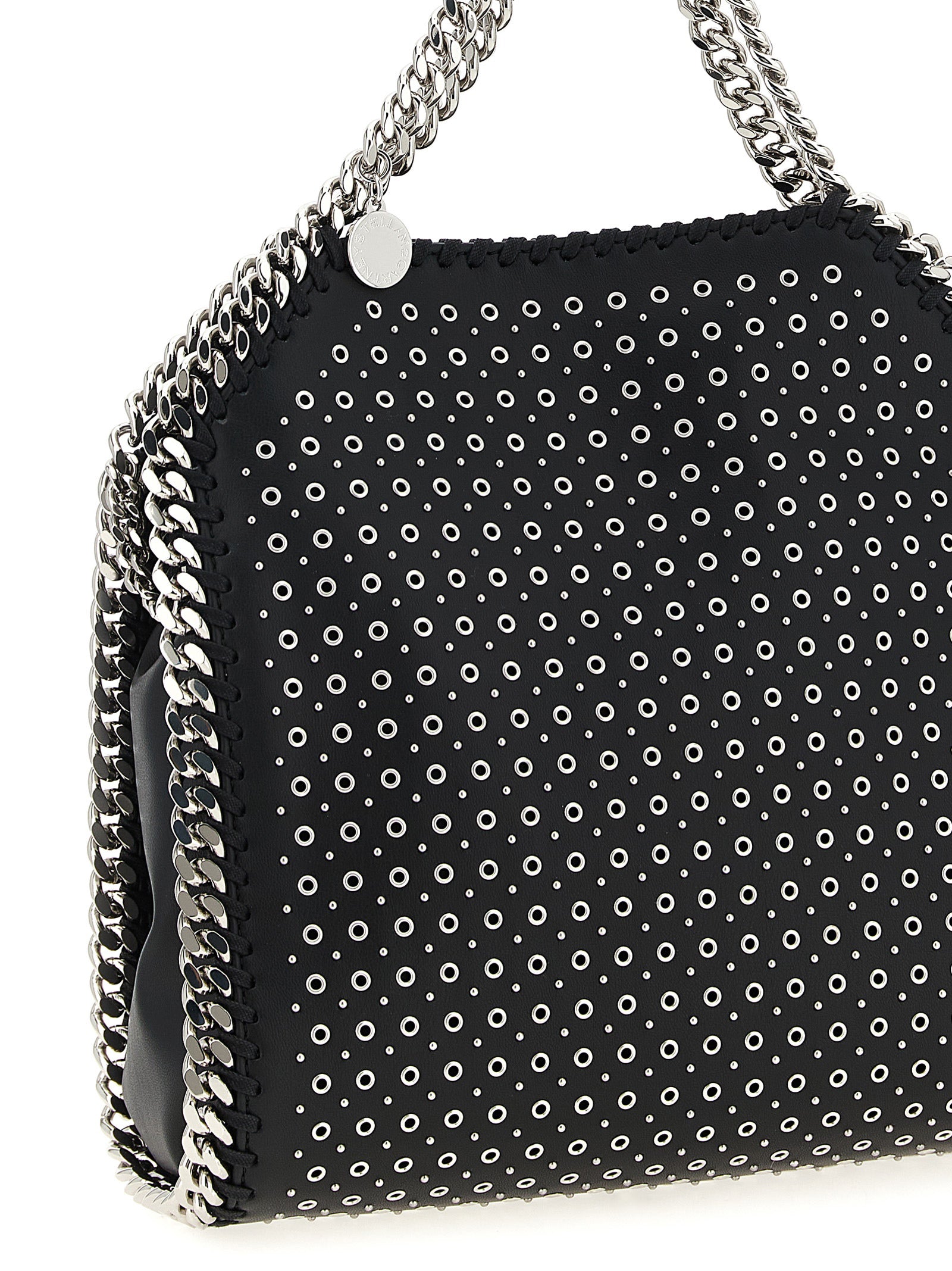 Stella McCartney Black Leather-effect fabric Mini Falabella Handbag