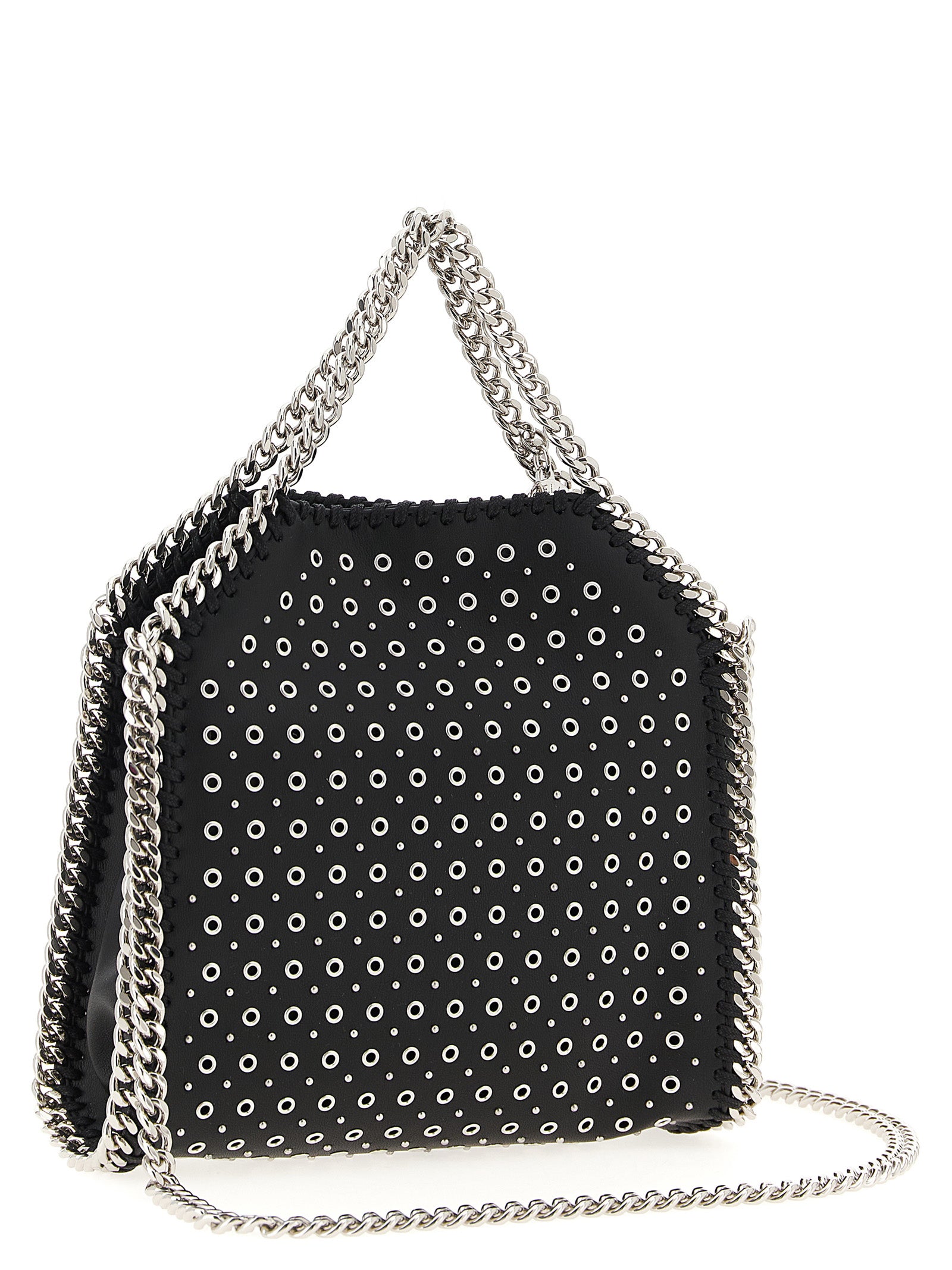 Stella McCartney Black Polyester Tiny Falabella Handbag