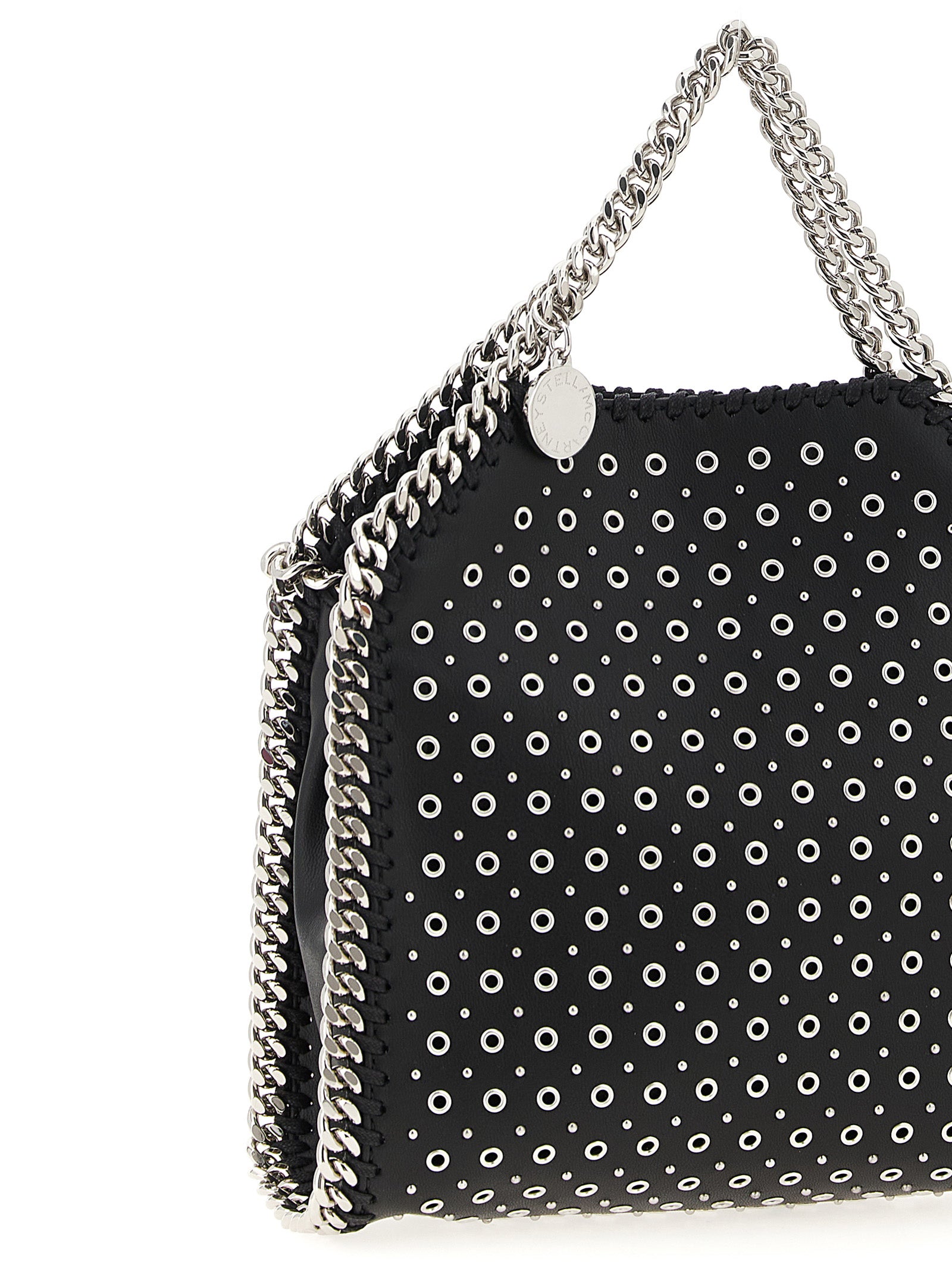 Stella McCartney Black Polyester Tiny Falabella Handbag