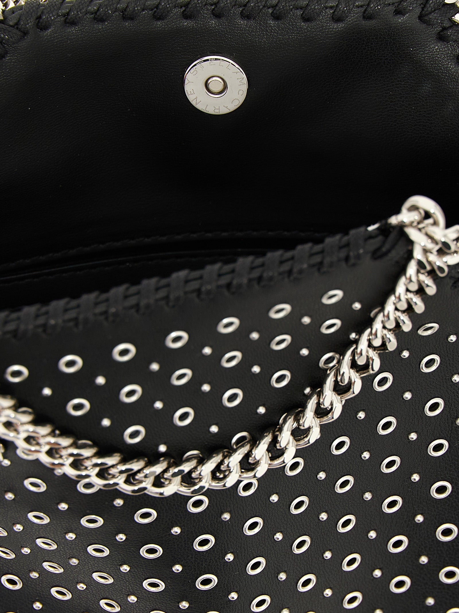 Stella McCartney Black Polyester Tiny Falabella Handbag