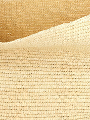 Maison Michel Beige Raffia Shoulder Bag