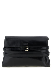 Moschino Black Leather Crossbody Bag