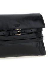 Moschino Black Leather Crossbody Bag
