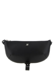 Courrèges Black Calfskin Shoulder Bag