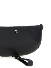 Courrèges Black Calfskin Shoulder Bag