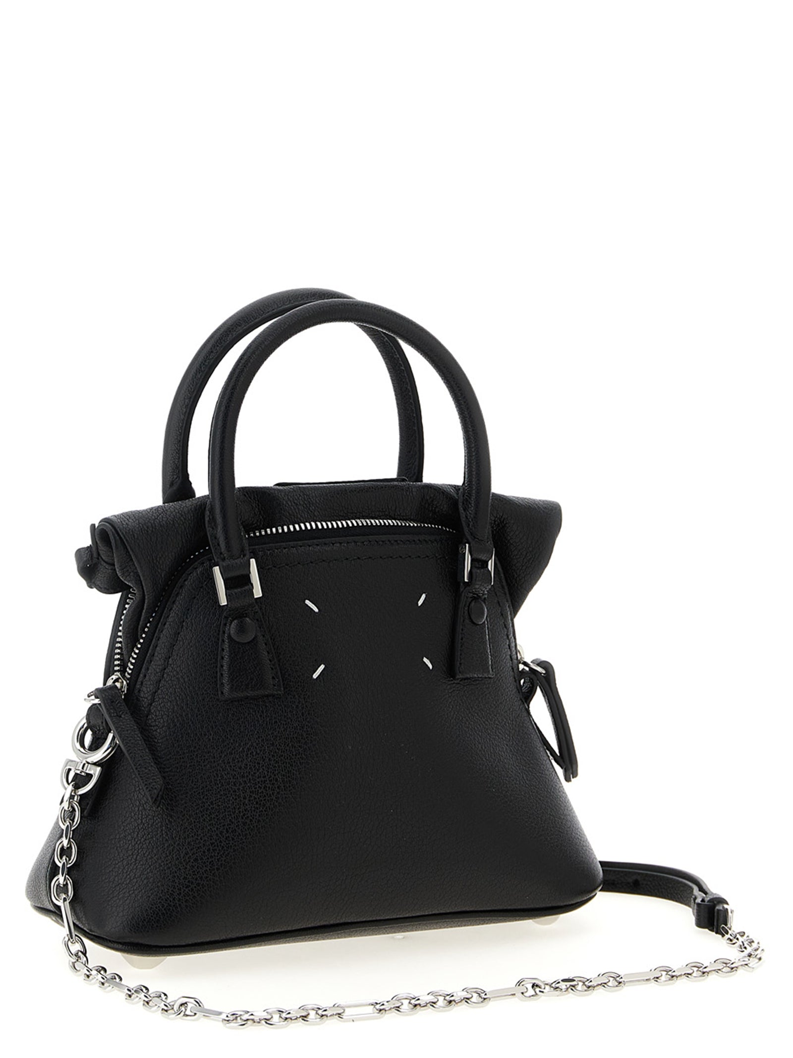 Maison Margiela Black Calfskin Micro Handbag