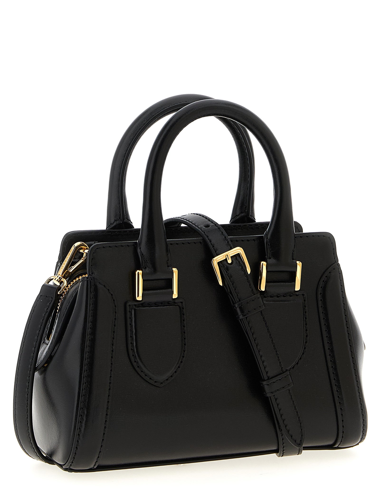 Alexander McQueen Black Calfskin Mini Handbag