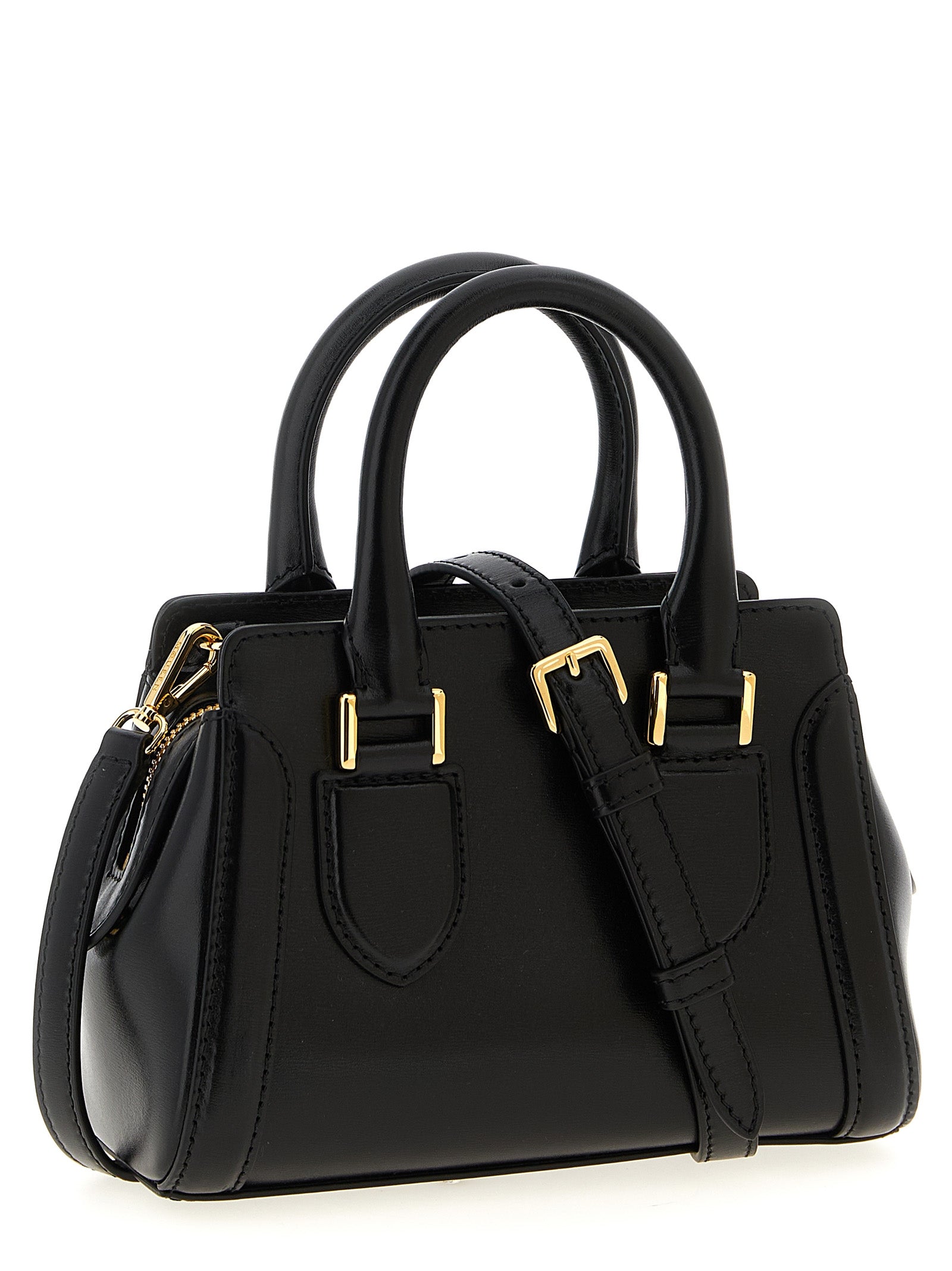 Alexander McQueen Black Calfskin Mini Handbag