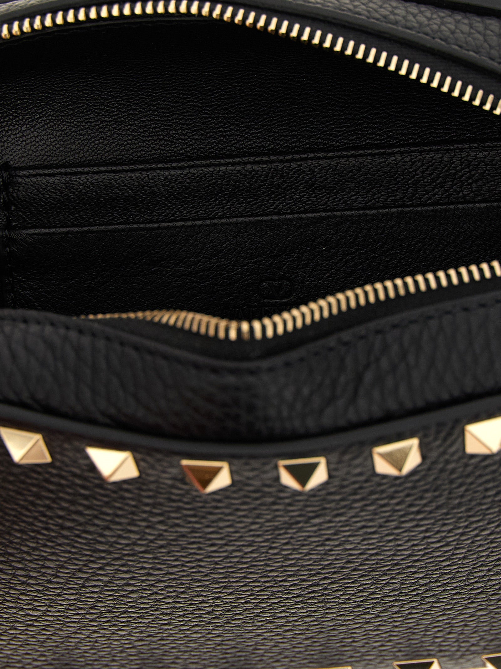 Valentino Garavani Black Calfskin Mini Crossbody Bag
