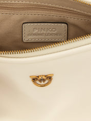 PINKO White Goat Leather Crossbody Bag