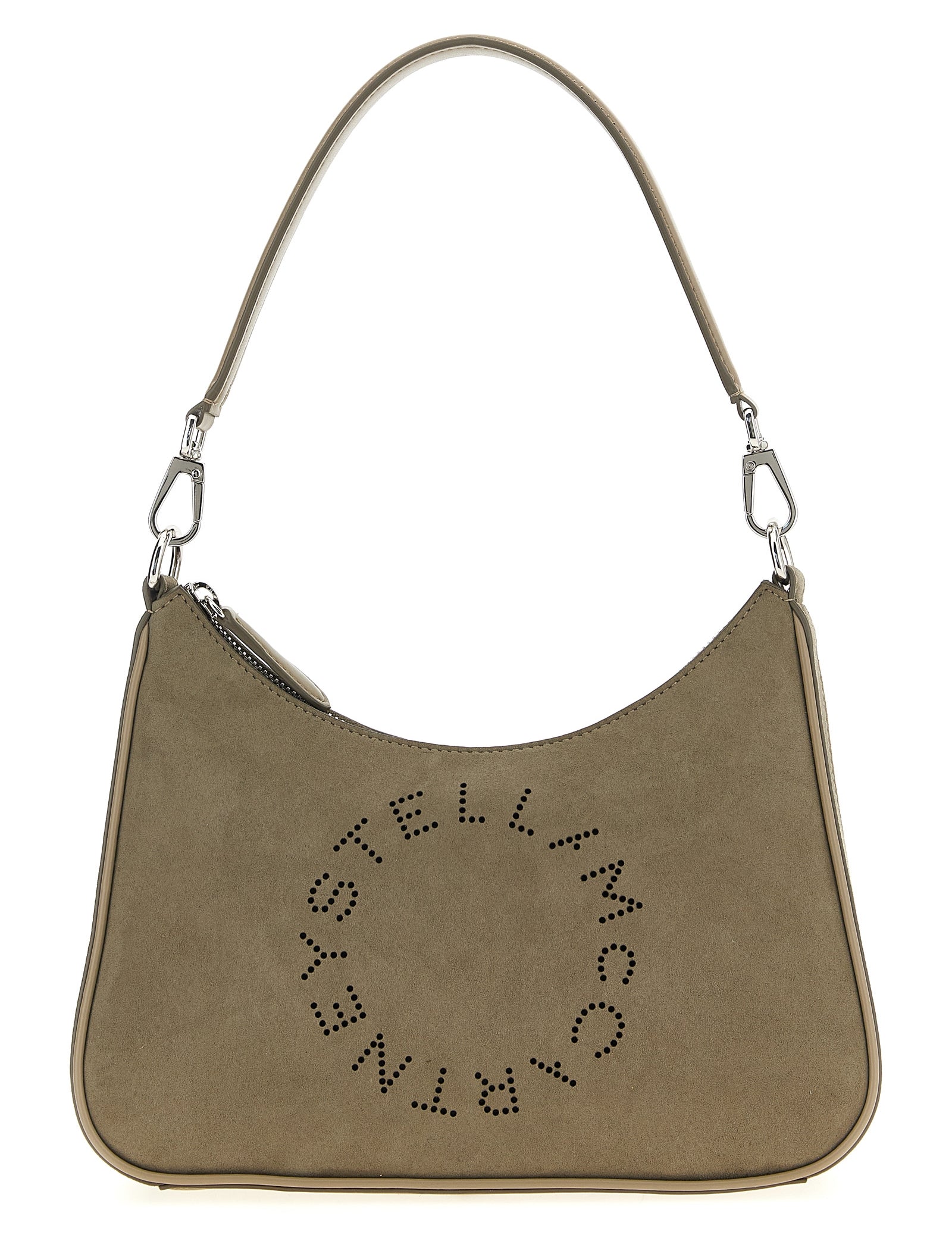 Stella McCartney Gray Polyamide Small Hobo Shoulder Bag