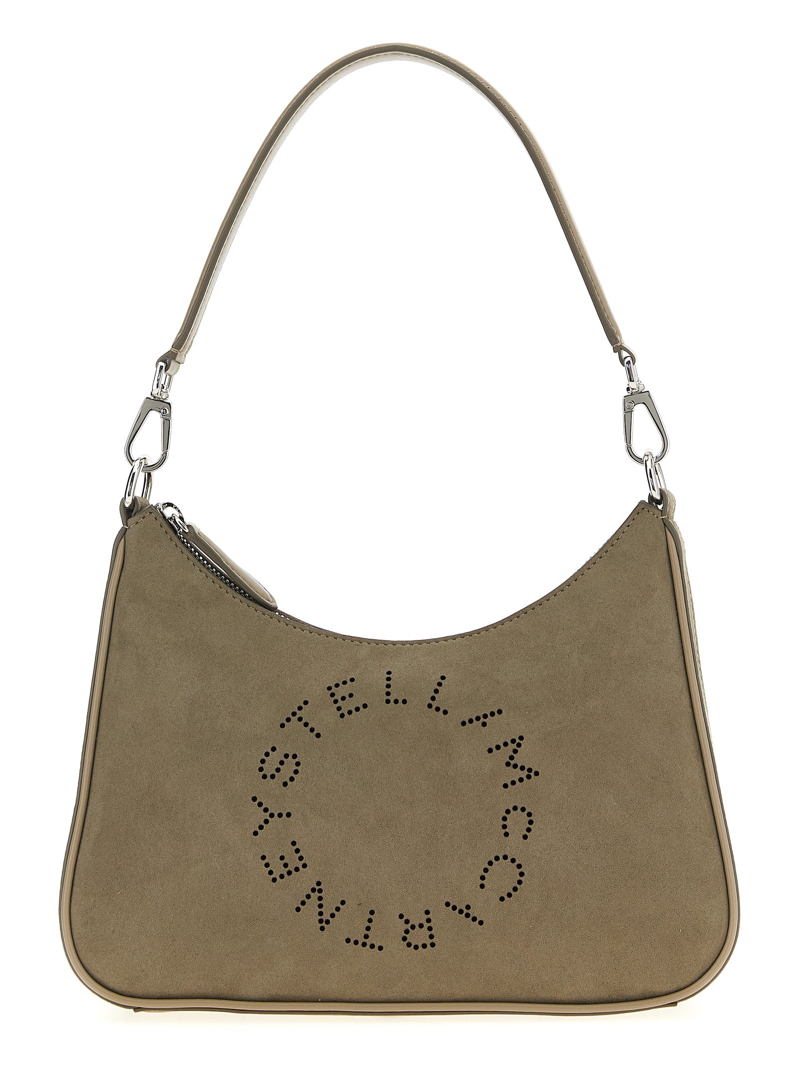 Stella McCartney Gray Polyamide Small Hobo Shoulder Bag