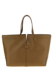 Tod's Green Bicolor Calfskin Tote Bag