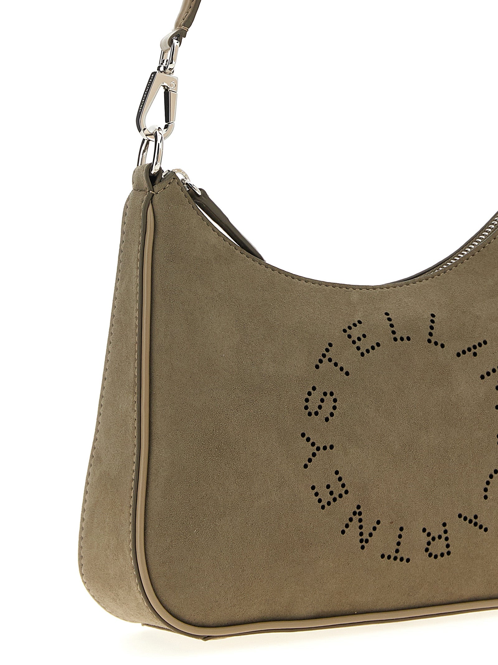 Stella McCartney Gray Polyamide Small Hobo Shoulder Bag