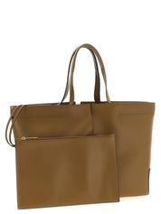 Tod's Green Bicolor Calfskin Tote Bag