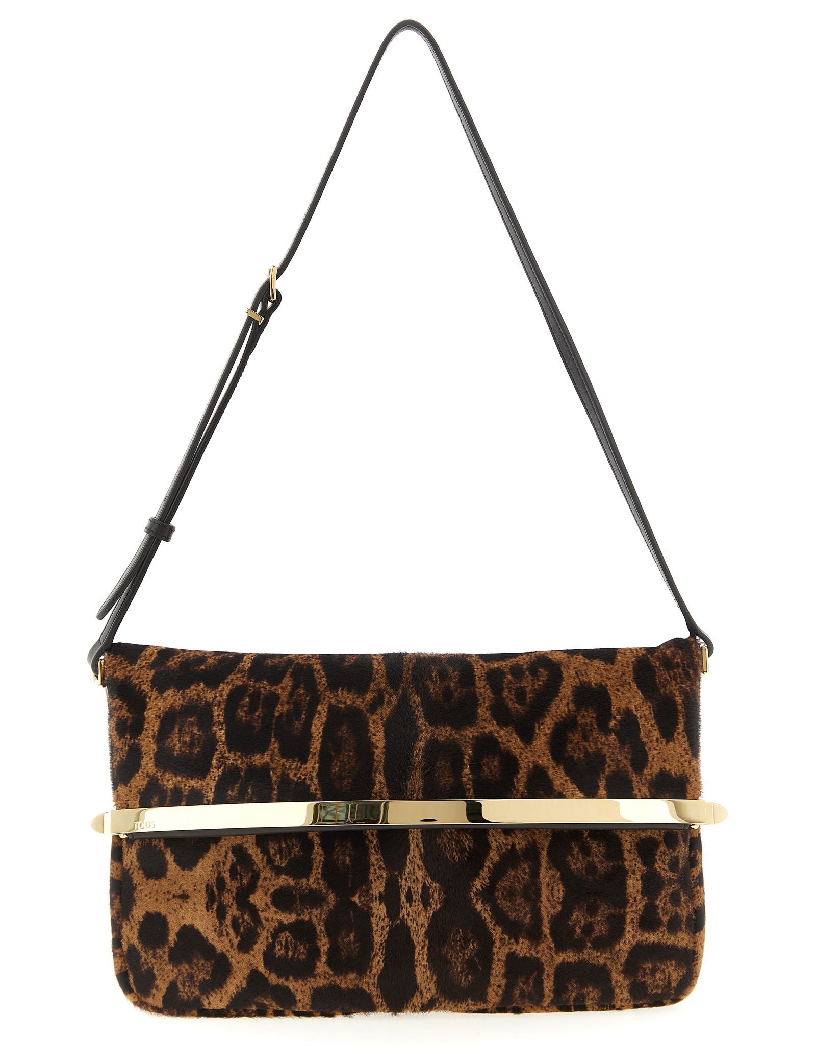 Tod's Brown Calfskin Shoulder Bag