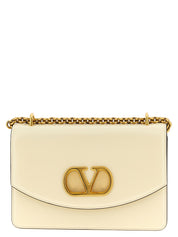 Valentino Garavani White Calfskin Shoulder Bag