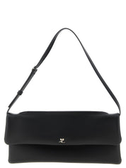 Courrèges Black Cow Leather Clutch Bag