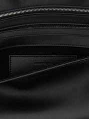 Courrèges Black Cow Leather Clutch Bag