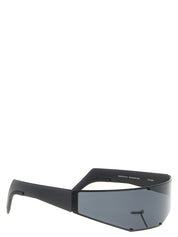 Rick Owens Black Stainless Steel Sunglasses