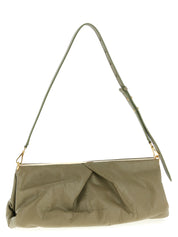 Dries Van Noten Green Calfskin Clutch Bag