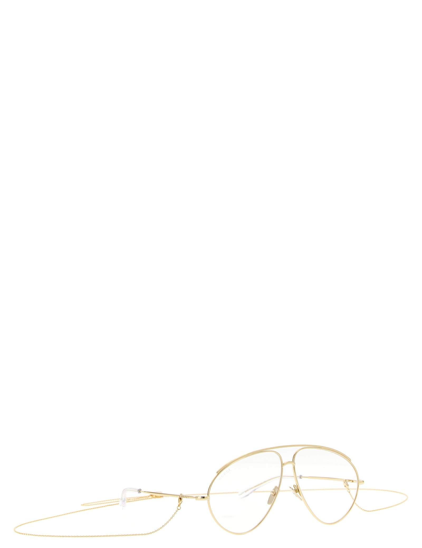 Gucci Gold Polyamide Aviator Sunglasses