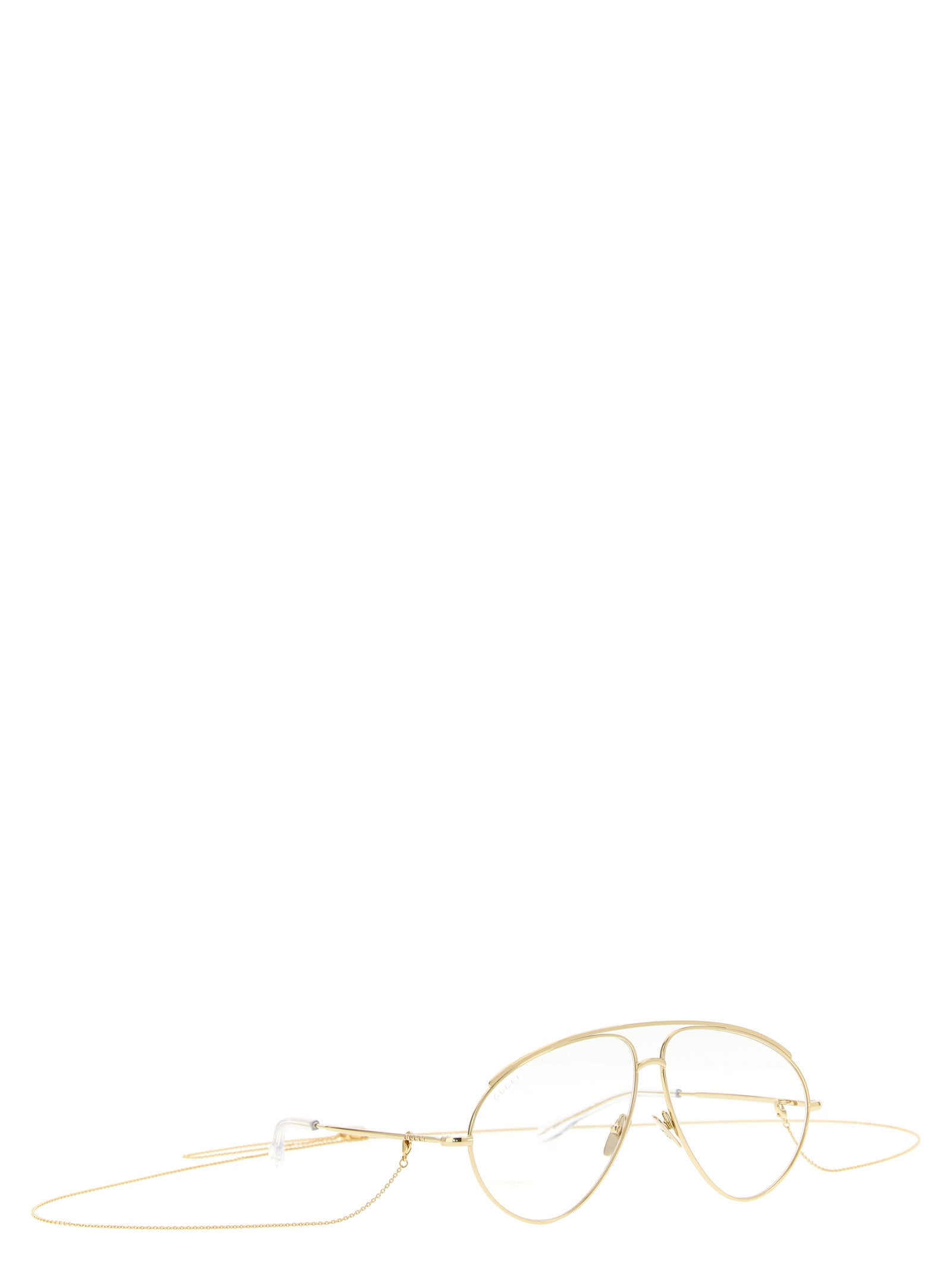 Gucci Gold Polyamide Aviator Sunglasses