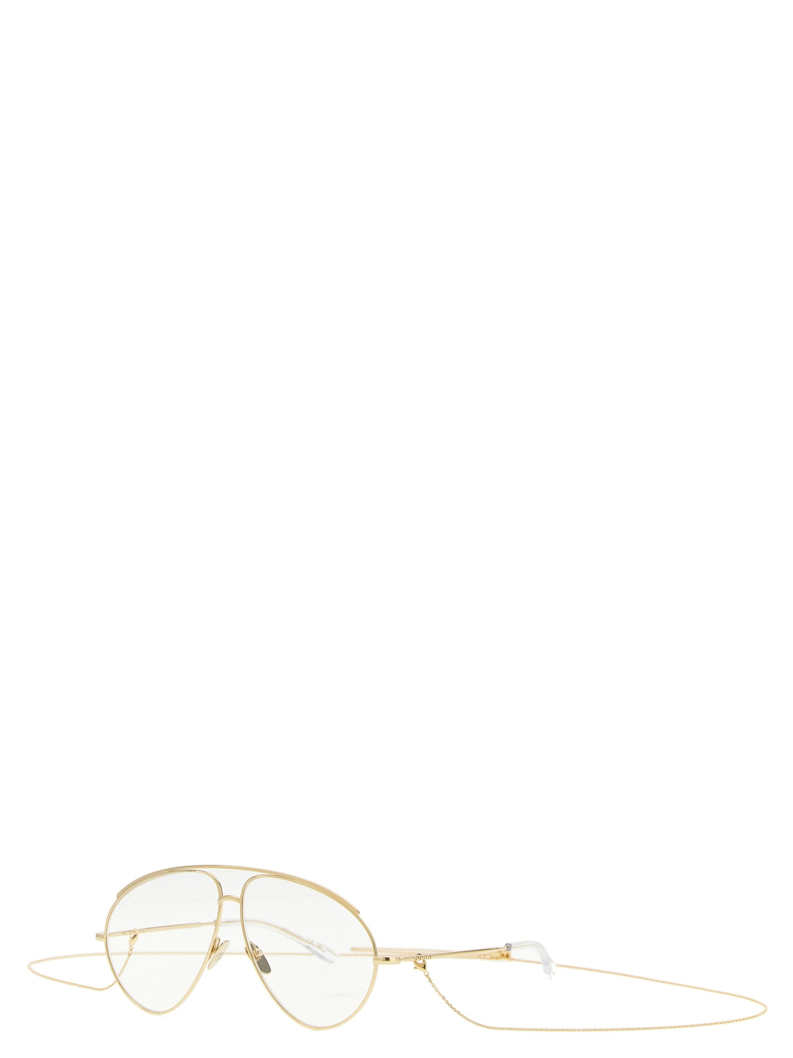 Gucci Gold Polyamide Aviator Sunglasses