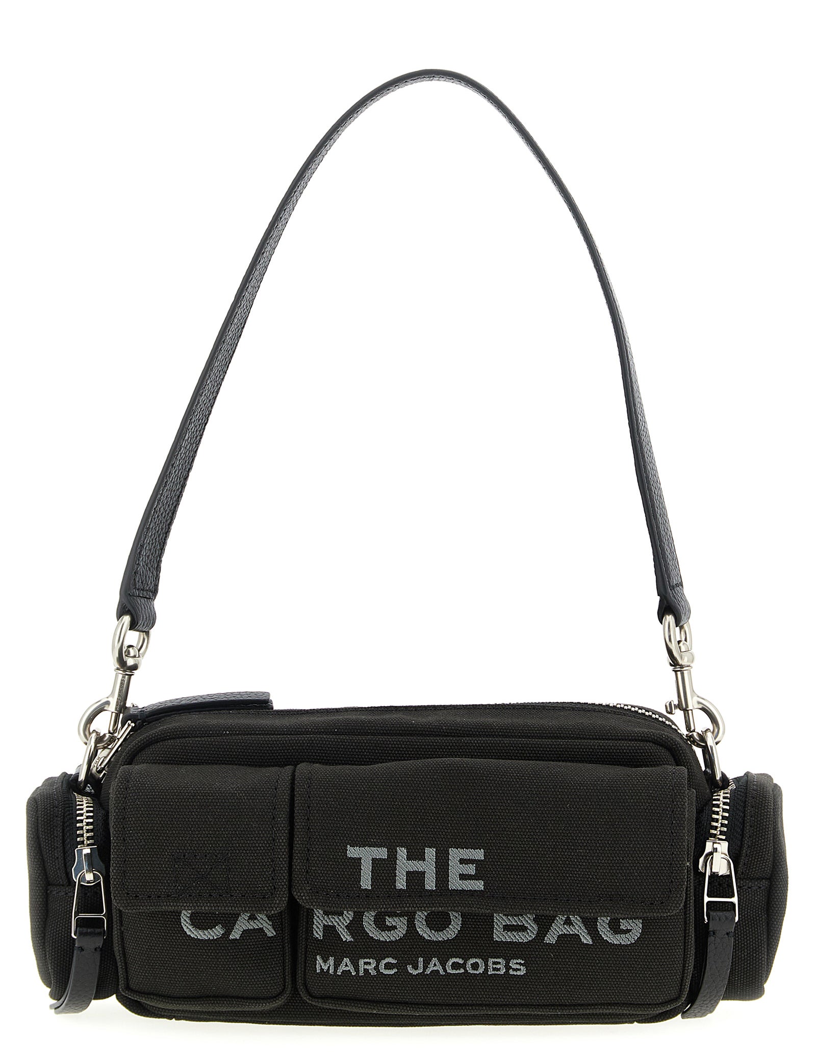 Marc Jacobs Black Cotton Canvas Shoulder Bag