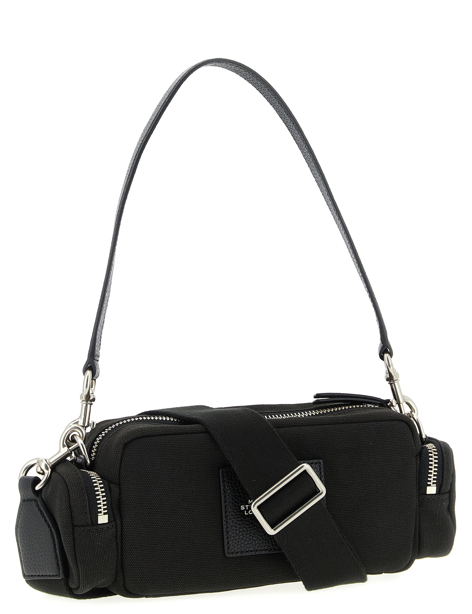 Marc Jacobs Black Cotton Canvas Shoulder Bag