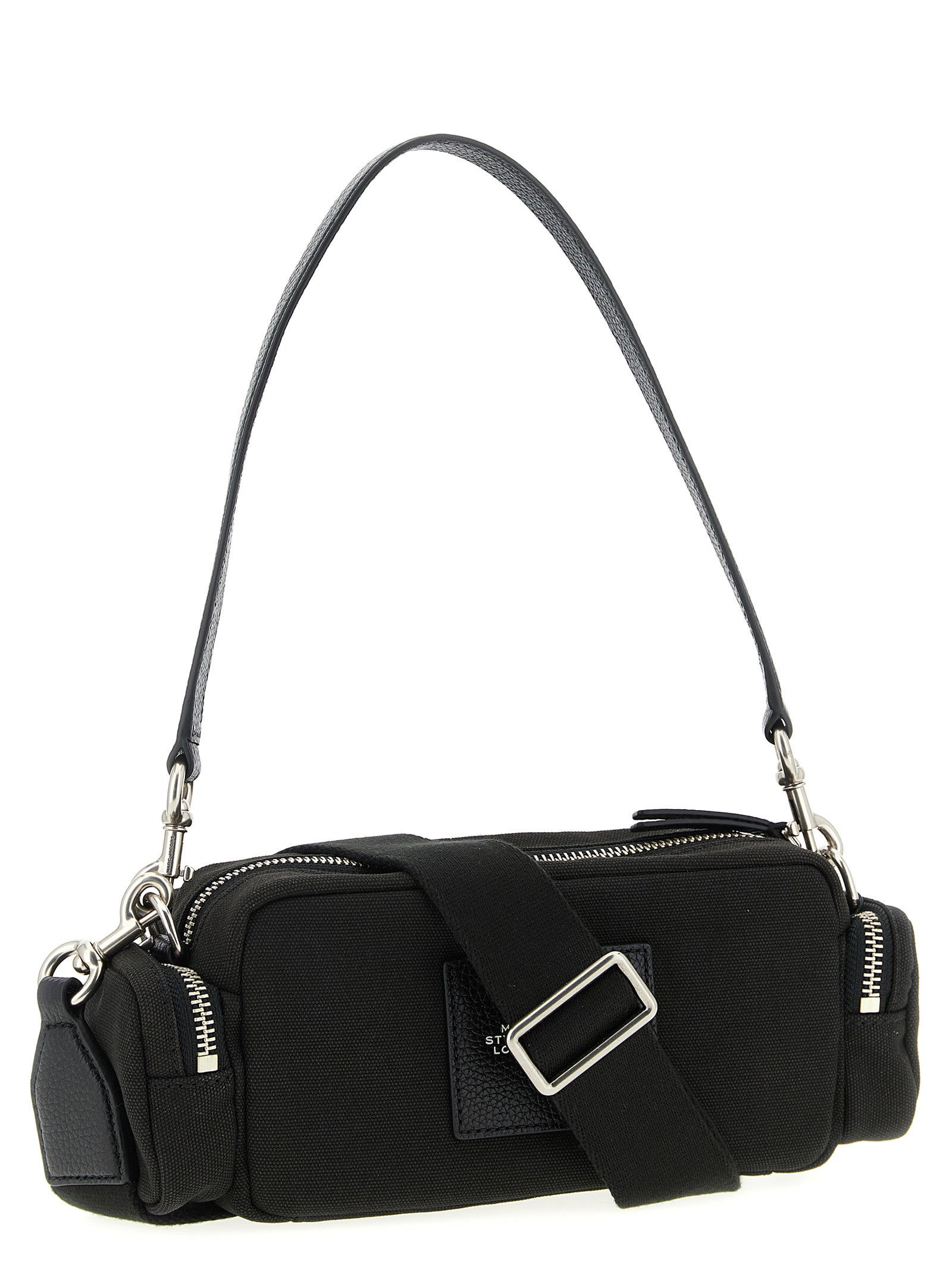 Marc Jacobs Black Cotton Canvas Shoulder Bag