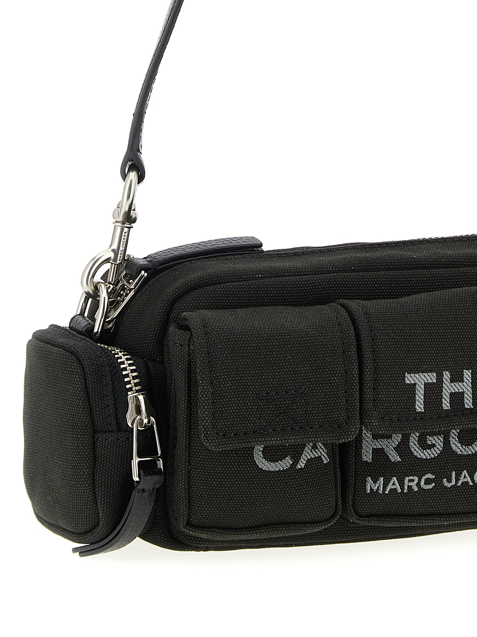 Marc Jacobs Black Cotton Canvas Shoulder Bag