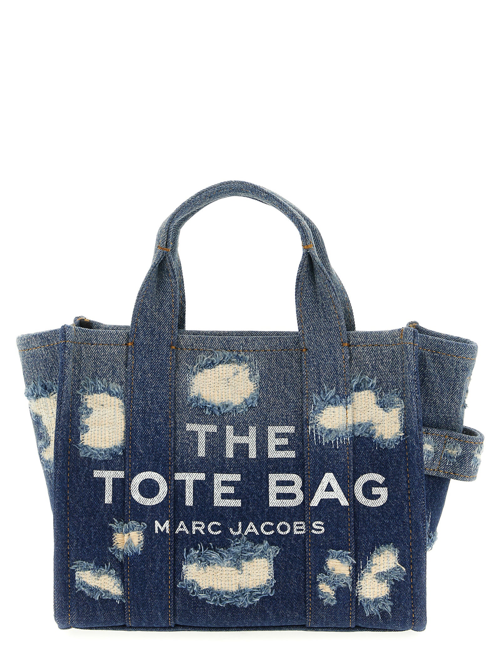Marc Jacobs Blue Cotton Denim Tote Bag