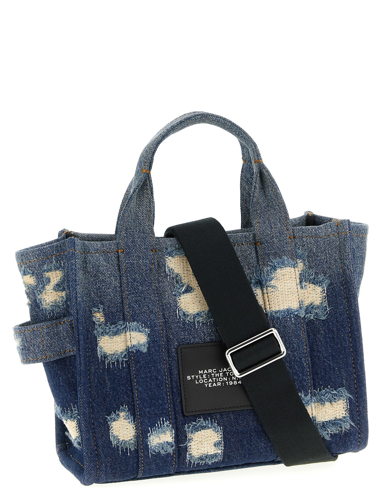 Marc Jacobs Blue Cotton Denim Tote Bag