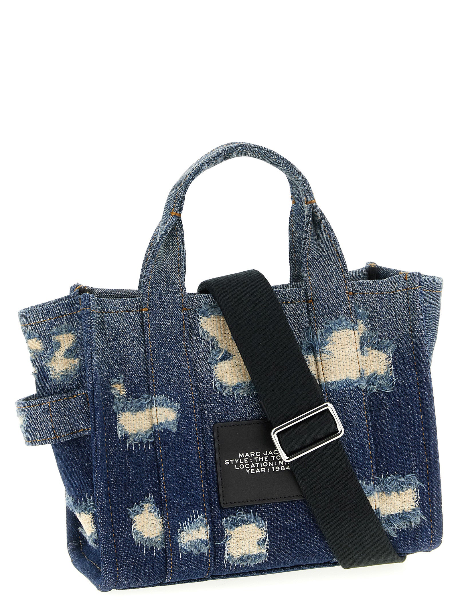 Marc Jacobs Blue Cotton Denim Tote Bag