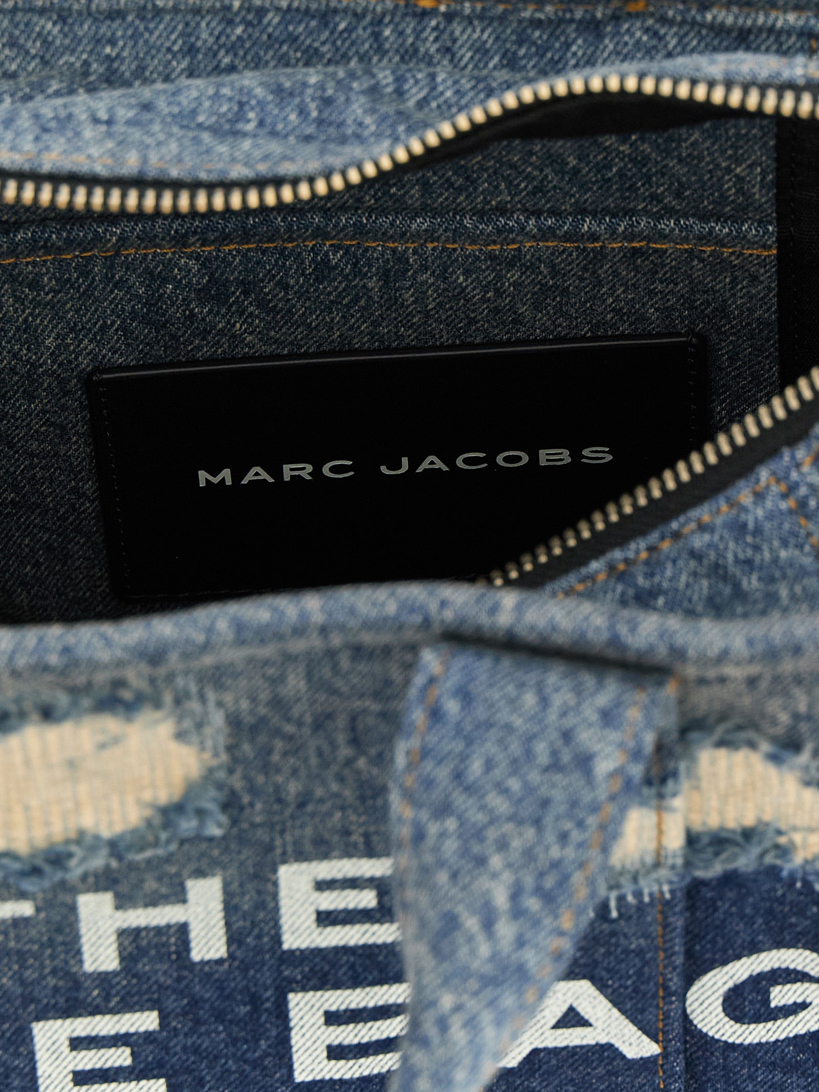 Marc Jacobs Blue Cotton Denim Tote Bag