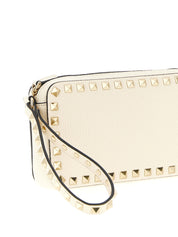 Valentino Garavani White Calfskin Clutch Bag