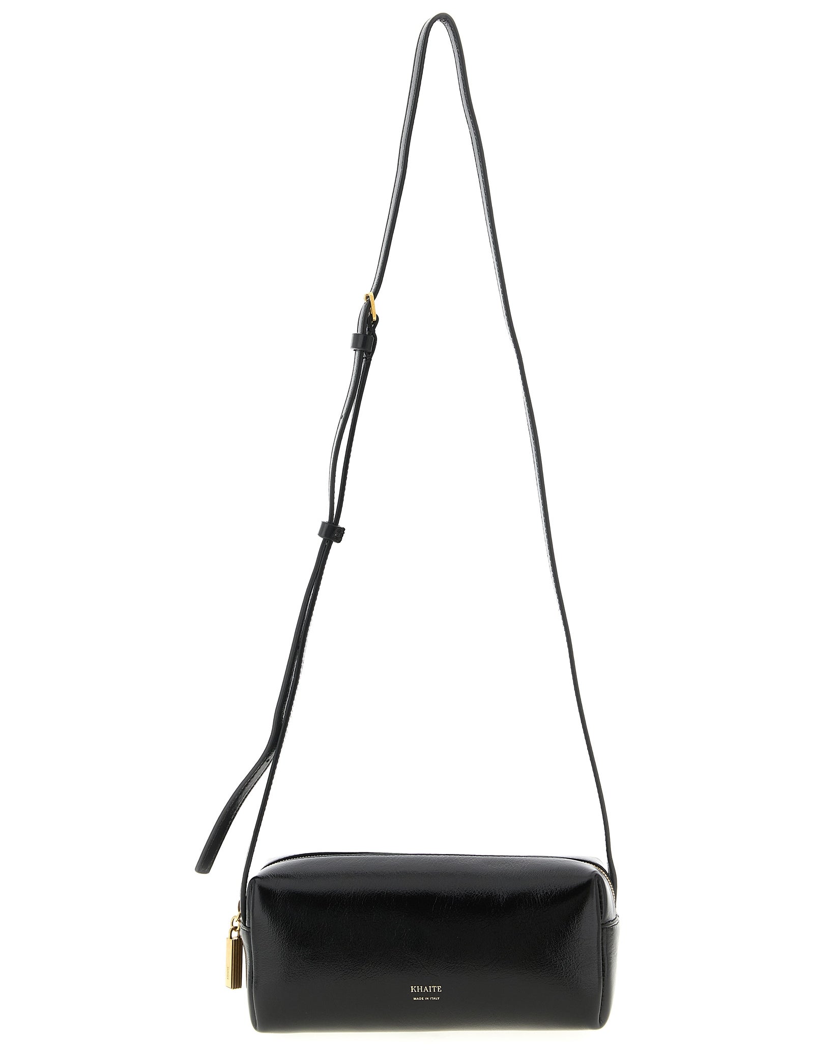 Khaite Black Calfskin Mini Crossbody Bag