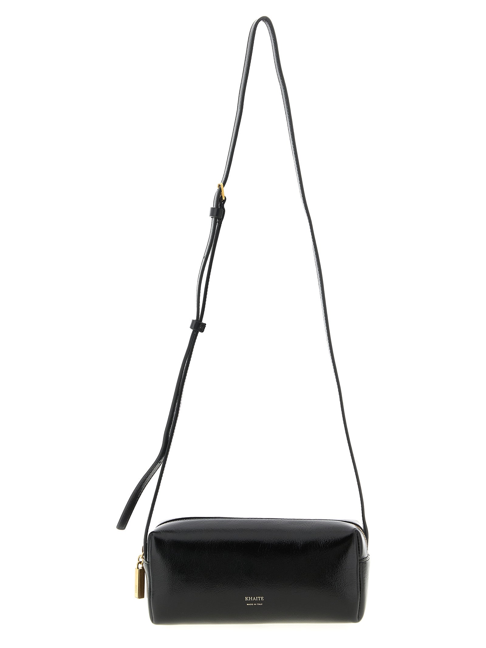 Khaite Black Calfskin Mini Crossbody Bag