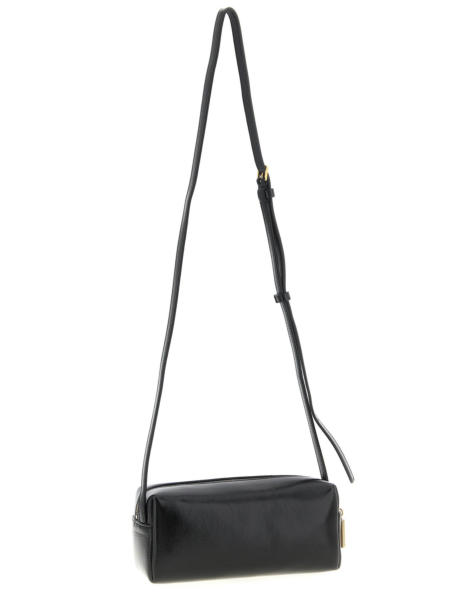 Khaite Black Calfskin Mini Crossbody Bag