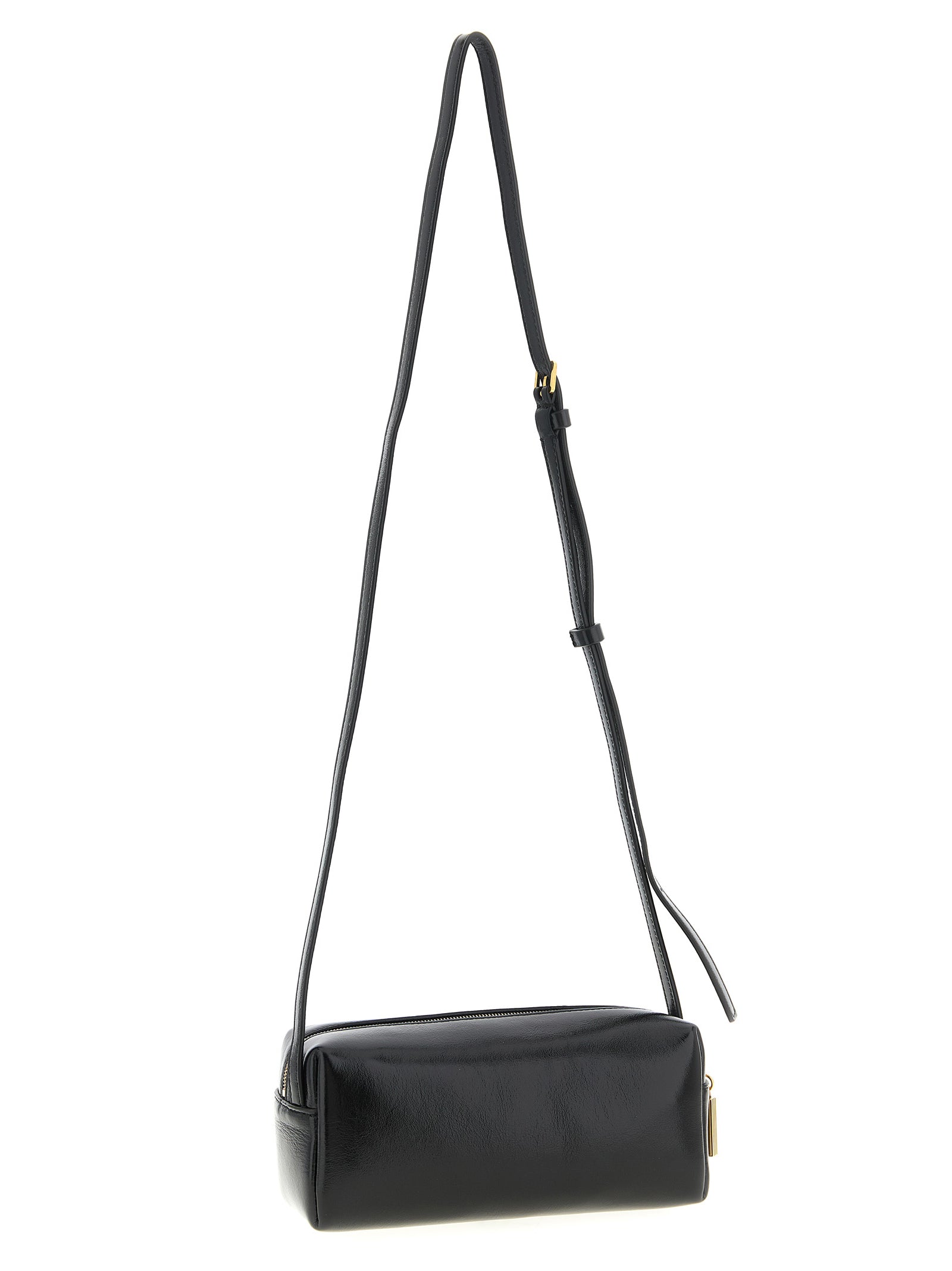 Khaite Black Calfskin Mini Crossbody Bag