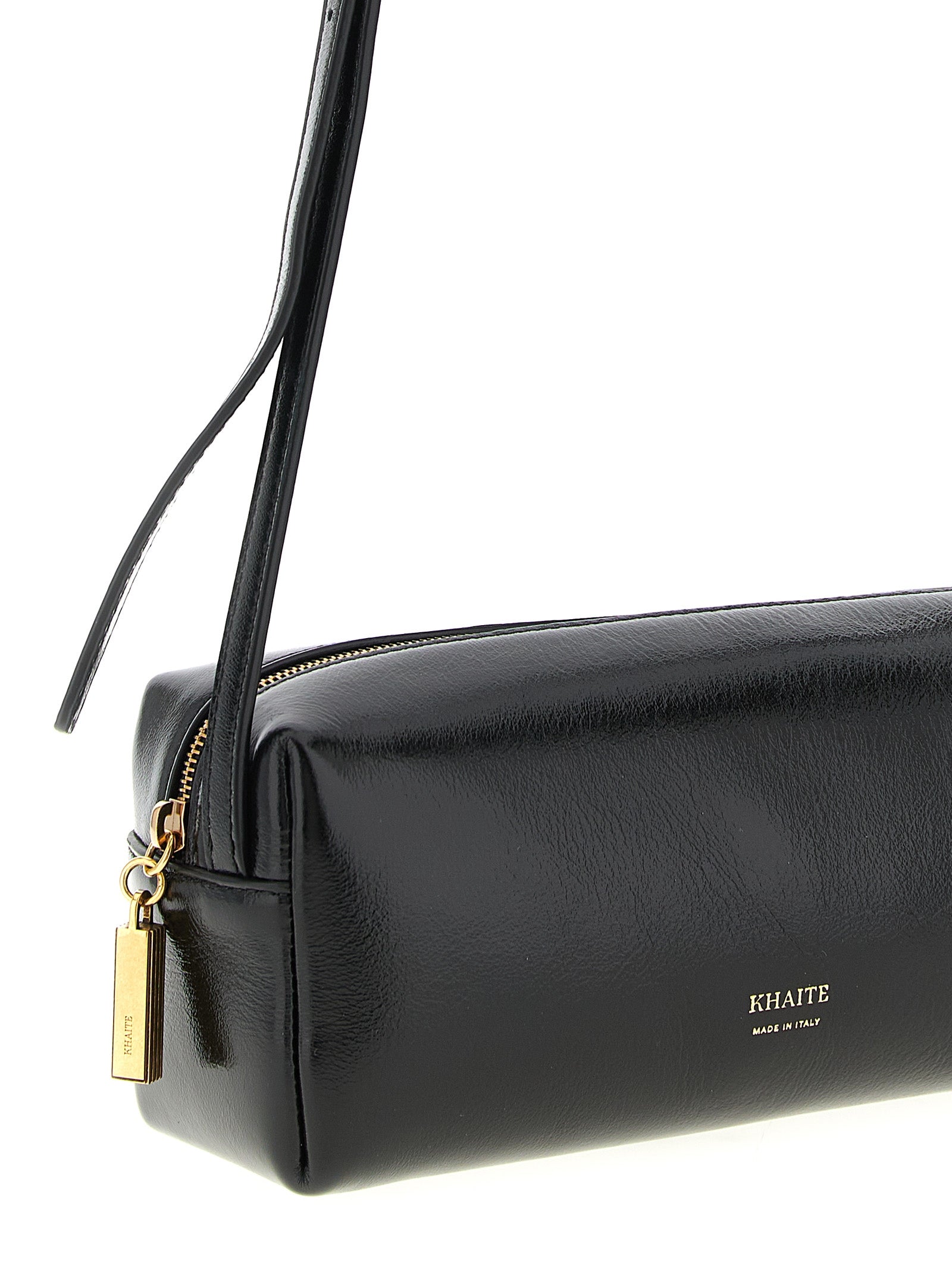 Khaite Black Calfskin Mini Crossbody Bag