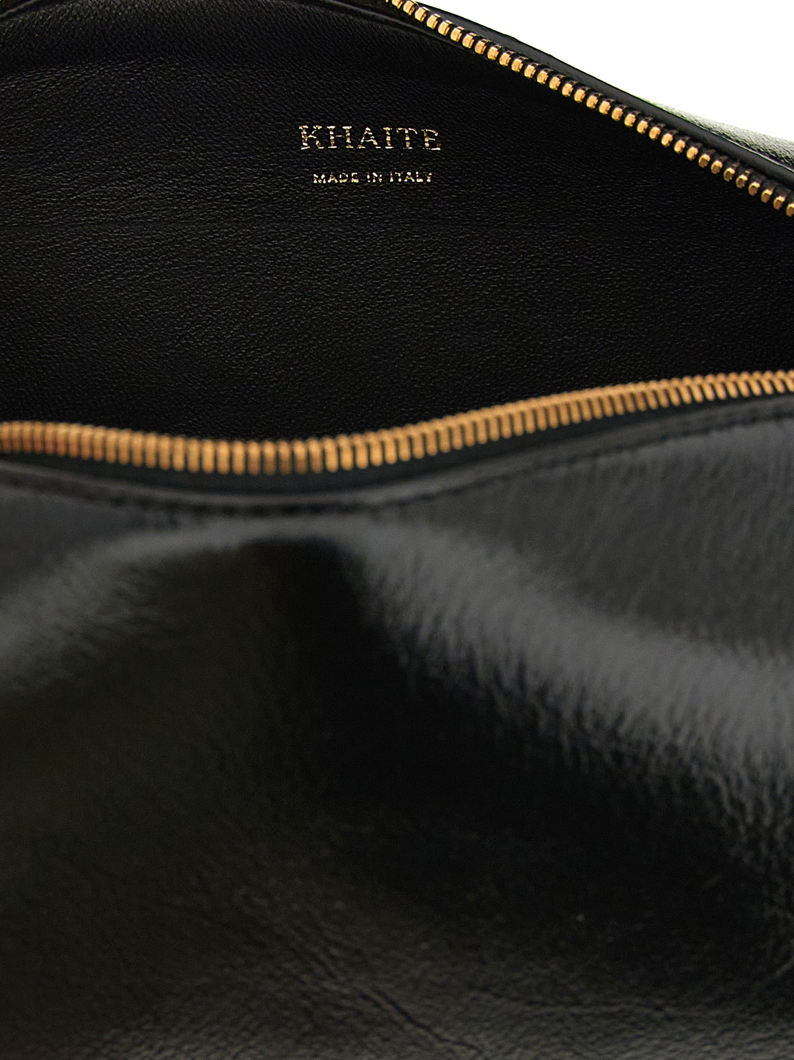 Khaite Black Calfskin Mini Crossbody Bag