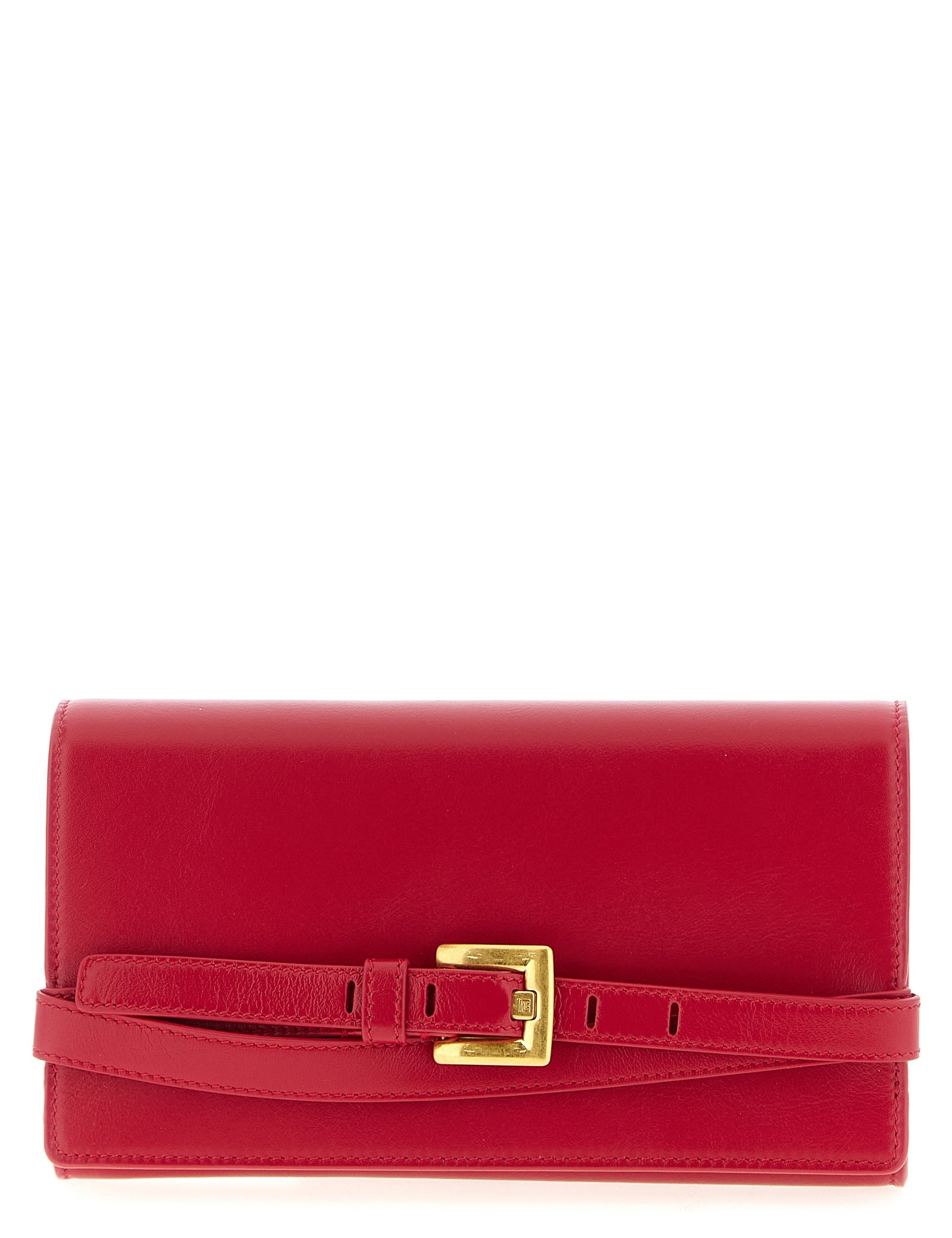 Balmain Fuchsia Calfskin Cardholder
