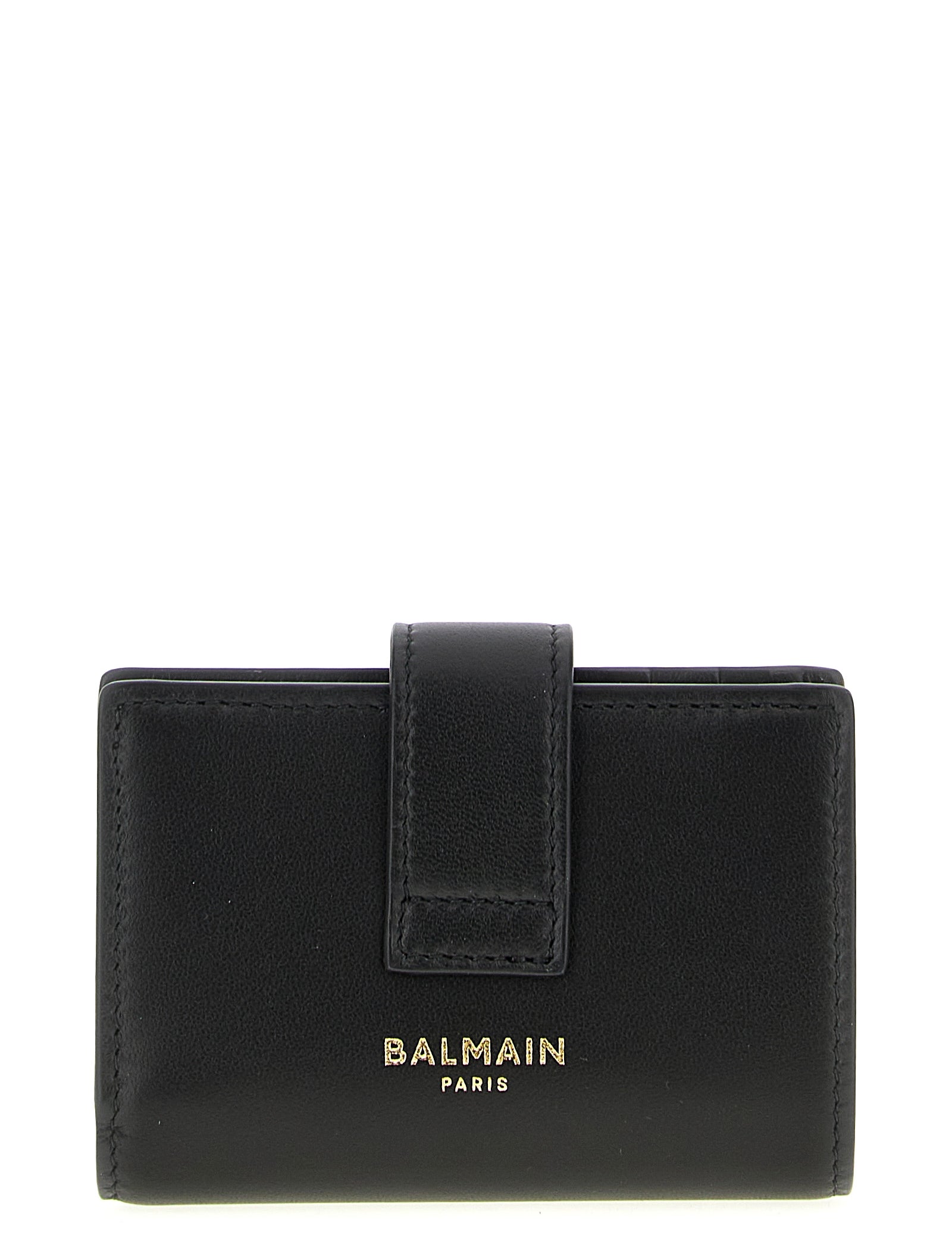 Balmain Black Lamb Leather Cardholder