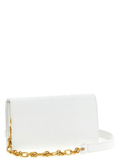 Balmain White Calfskin Cardholder