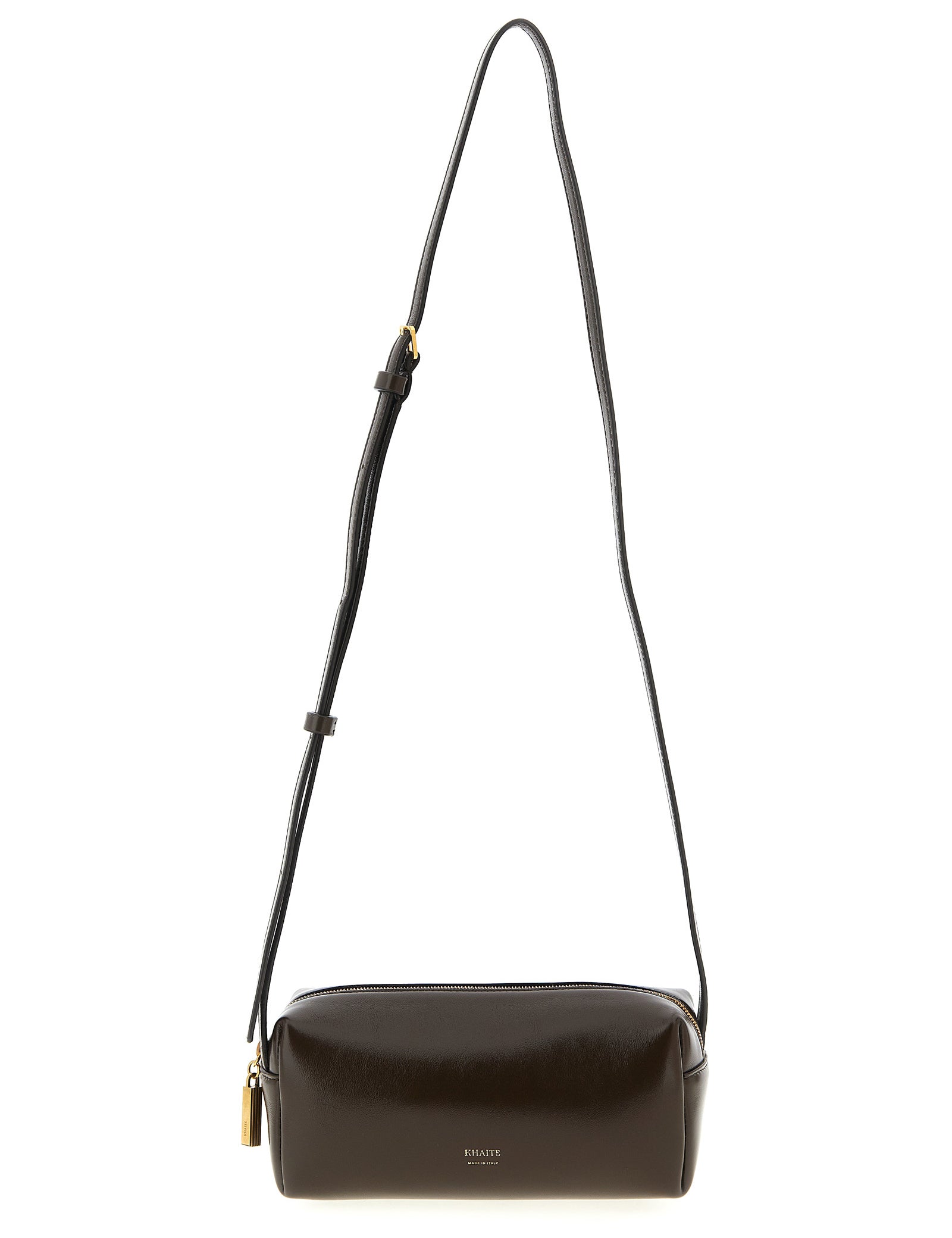 Khaite Brown Calfskin Mini Crossbody Bag
