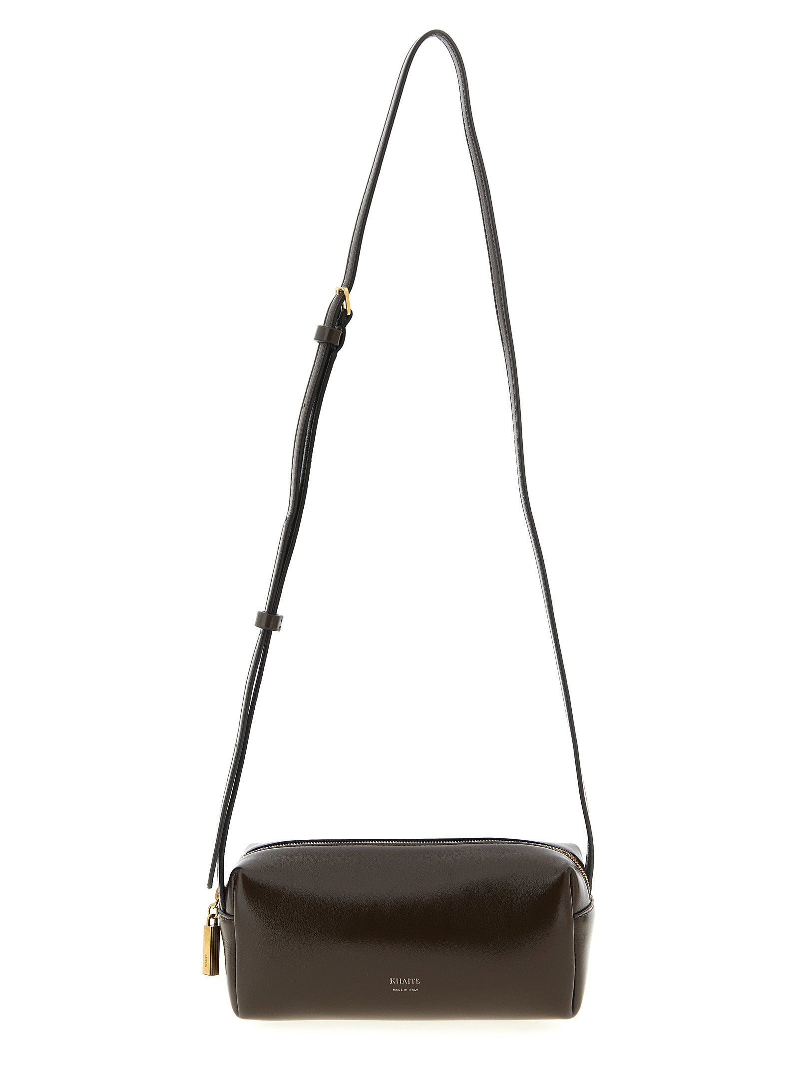 Khaite Brown Calfskin Mini Crossbody Bag